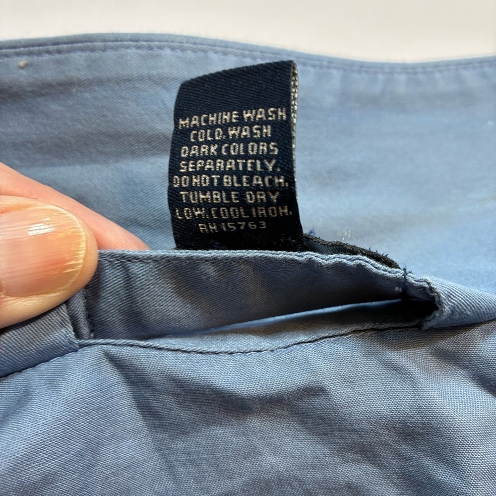 Polo Ralph Lauren Pajama Sleep Shirt Large Long Sleeve Blue - Picture 9 of 9